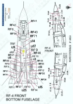 PRO480906B F-/RF-4 Phantom II Stencils in FS 37038 (Black)