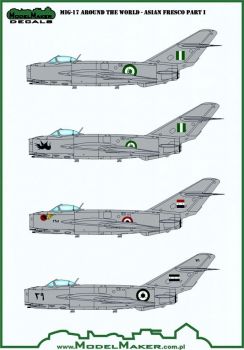 MOD72155 MiG-17 Fresco weltweit: Asiatische Luftstreitkräfte Teil 1