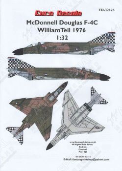 EU32125 F-4C Phantom II William Tell Weapons Meet 1976