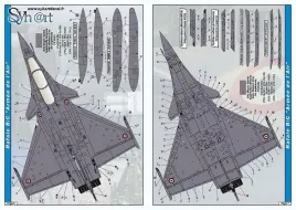 SY72915V2 Rafale B/C/M Standardmarkierungen französische Luftwaffe und Marine