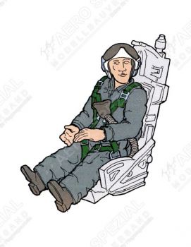 AB48237 Jet Pilot Soviet Air Force in Ejection Seat for MiG-19 Farmer