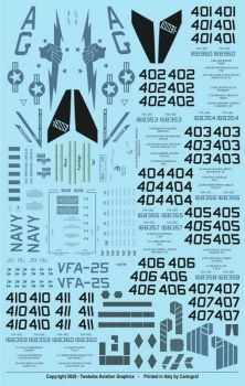 TB48270 F/A-18E Super Hornet VFA-25 Fist of the Fleet