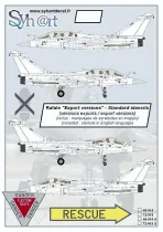 SY48918S Rafale Stencils in englischer Sprache