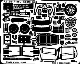 ED72215 F-86D Sabre Dog Detail Set