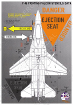 PRO48101 F-16 Fighting Falcon Stencils