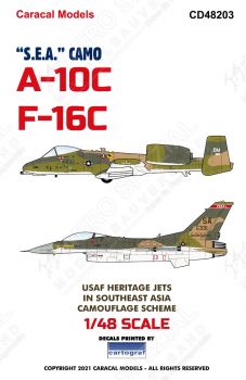 CD48203 A-10C & F-16C in SEA Camouflage