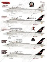 FTD48091 F-14A/B Tomcat VF-1, VF-11, VF-14, VF-24, VF-211