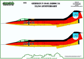 MOD48185 F-104G Starfighter JaboG 34 Anniversary Finish