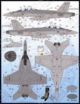 FBD48081 F/A-18E/F Super Hornet CAG & CO Jets Part 4