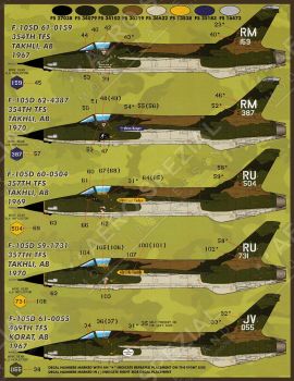 FD&S4826 F-105D/F/G Thunderchief Colours & Markings Part 1