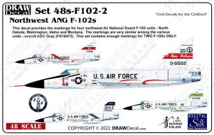 DRD4808 F-102A Delta Dagger nordwestliche Air-National-Guard-Einheiten