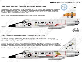 DRD4809 F-102A Delta Dagger Western Air National Guard Units