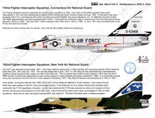 DRD4810 F-102A Delta Dagger Northeastern Air National Guard Units