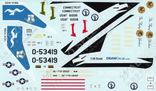 DRD4810 F-102A Delta Dagger Northeastern Air National Guard Units