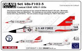 DRD4811 F-102A Delta Dagger Central Air National Guard Units