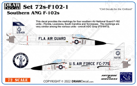 DRD7204 F-102A Delta Dagger Southern Air National Guard Units