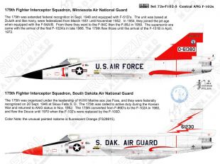 DRD7208 F-102A Delta Dagger Central Air National Guard Units