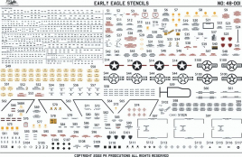 PK48001 F-15A/B/C/D Eagle Stencils (frühe Version)