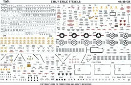PK48001 F-15A/B/C/D Eagle Stencils (frühe Version)