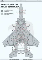 PK48001 F-15A/B/C/D Eagle Stencils (Early Version)