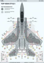 PK48001 F-15A/B/C/D Eagle Stencils (Early Version)