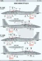 PK48001 F-15A/B/C/D Eagle Stencils (Early Version)