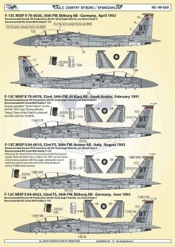 PK48002 F-15A/B/C/D Eagle USAFE Bitburg/Spangdahlem