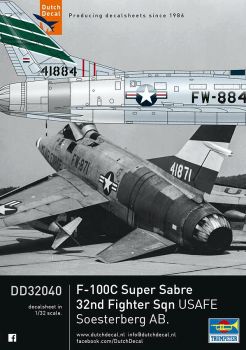 DD32040 F-100C Super Sabre USAFE Soesterberg