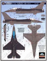 FBD48083 F-16 Fighting Falcon Stencils (spät)