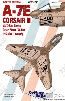 CED32075 A-7E Corsair II VA-72 Blue Hawks Desert Storm