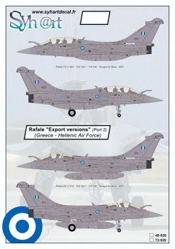 SY48920 Rafale Export Versions (Greece)