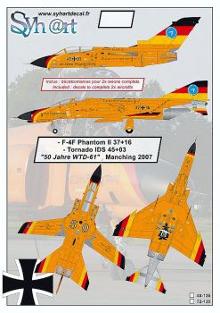 SY72135 F-4F Phantom II & Tornado IDS 50 Years WTD 61