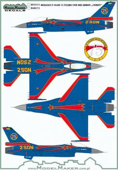 MOD48171 F-16A Block 15 Fighting Falcon 75 Years 2 Squadron Comet
