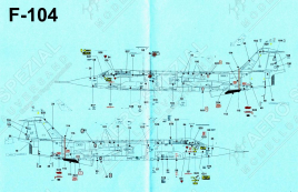 PF32479 F-/TF-104G Starfighter Stencils (German Air Force and Navy)