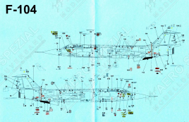 PF32479 F-/TF-104G Starfighter Stencils (Deutsche Luftwaffe & Marine)