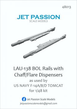 JP48013 F-14A/B/D Tomcat LAU-138 BOL Missile Launch Rails