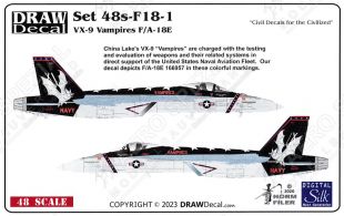 DRD4818 F/A-18E Super Hornet VX-9 Vampires