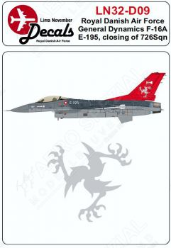 LN32-D09 F-16AM/BM Block 20 Fighting Falcon Esk 726 Squadron Disbandment
