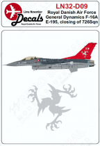 LN32-D09 F-16AM/BM Block 20 Fighting Falcon Esk 726 Staffelauflösung