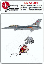 LN72-D07 F-16A Block 10B Fighting Falcon Thors Hammer