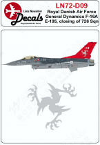 LN72-D09 F-16AM/BM Block 20 Fighting Falcon Esk 726 Staffelauflösung