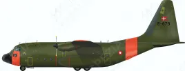 LN72-D12 C-130H Hercules dänische Luftwaffe (frühes Finish)