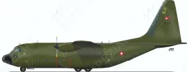 LN72-D12 C-130H Hercules dänische Luftwaffe (frühes Finish)