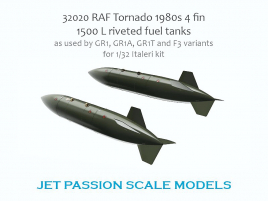 JP32020 Tornado 1.500 L Zusatztanks mit vier Flossen (genietet)