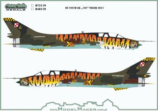 MOD48119 Su-22UM-3K Fitter-G Tiger 2017