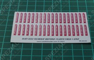 B3D32003 3D printed Remove Before Flight Tags