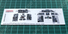 B3D32004 F-4F Phantom II 3D-gedruckte Cockpitdetails