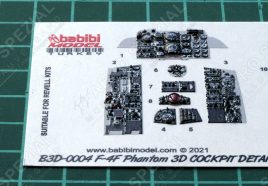 B3D32004 F-4F Phantom II 3D printed Cockpit Details