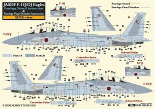DXM48105 F-15J/DJ Eagle Aggressors Stencils