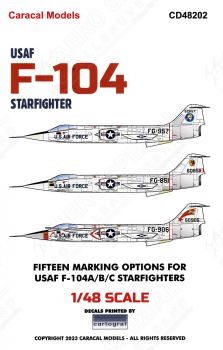 CD48202 F-104A/B/C Starfighter U.S. Air Force